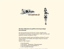 Tablet Screenshot of korsettforum.de